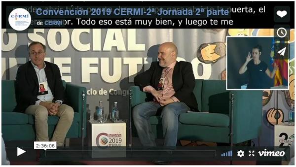 Imagen que da paso a la Grabación audiovisual de la Convención CERMI 2019 'El futuro de lo social (lo social tiene futuro)' 2ª jornada, 2ª parte
