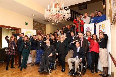 Acto de conmemoración del Día Nacional del DCA, en la sede del Real Patronato sobre Discapacidad en Madrid, con Fedace