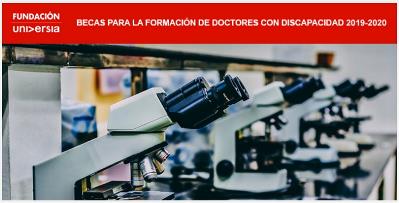 Becas para la formación de doctores con discapacidad 2019-2020 de Fundación Universia