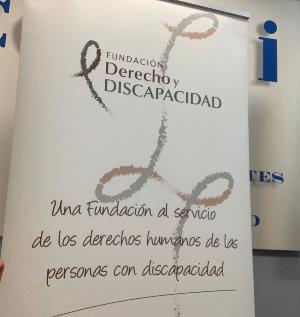 Cartel de la Fundación Derecho y Discapacidad.