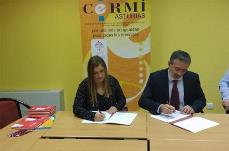 Firma del convenio entre CERMI Asturias y Gaes.