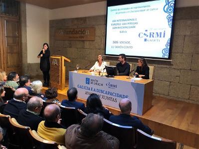 CERMI Galicia en el acto del día de la discapacidad en la sede Afundación Santiago