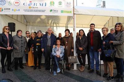 El CERMI Ceuta muestra su lucha contra la “soledad no deseada” y reconoce a 'La Columna' su esfuerzo por la accesibilidad