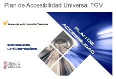 Imagen de la web de FGV en el apartado del plan de accesibilidad