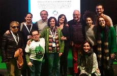 Foto de familia de los representantes del CERMI que participaron en la COP 25