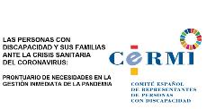 Las personas con discapacidad y sus familias ante la crisis sanitaria del coronavirus: Prontuario de necesidades en la gestión inmediata de la pandemia