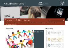 Imagen de la web de la Universidad de Cádiz