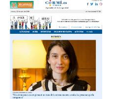Imagen de portada del boletín del CERMI con la entrevista a la presidenta del Senado, Pilar Llop, en primer lugar