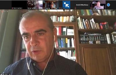 El presidente de la Plataforma del Tercer Sector, Luciano Poyato, en un encuentro con medios de comunicación