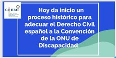 Hoy da inicio un proceso histórico para adecuar el Derecho Civil español a la Convención de la ONU de Discapacidad