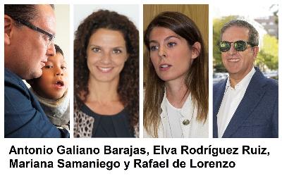 Foto de los autores del artículo: Antonio Galiano Barajas, Elva Rodríguez Ruiz, Mariana Samaniego y Rafael de Lorenzo