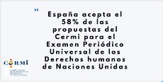 España acepta el 58% de las propuestas del CERMI para el Examen Periódico Universal de los Derechos humanos de Naciones Unidas