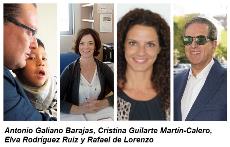 Foto de los autores del artículo: Antonio Galiano Barajas, Cristina Guilarte, Elva Rodríguez Ruiz, y Rafael de Lorenzo
