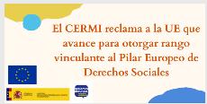 El CERMI reclama a la UE que avance para otorgar rango vinculante al Pilar Europeo de Derechos Sociales