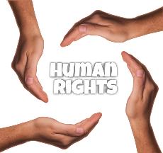 Cartel de los Derechos Humanos.