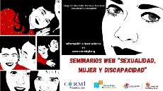 Cartel de las jornadas “Sexualidad, mujer y discapacidad” de CERMI Castilla y León