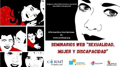 Cartel de las jornadas “Sexualidad, mujer y discapacidad” de CERMI Castilla y León