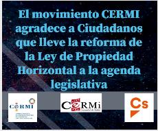 El movimiento CERMI agradece a Ciudadanos que lleve la reforma de la Ley de Propiedad Horizontal a la agenda legislativa