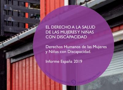Portada del estudio ‘El derecho a la salud de las mujeres y niñas con discapacidad. Informe España 2019’, de CERMI Mujeres