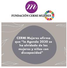 CERMI Mujeres afirma que “la Agenda 2030 se ha olvidado de las mujeres y niñas con discapacidad”