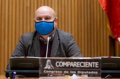El presidente del CERMI, Luis Cayo Pérez Bueno, en su comparecencia ante la Comisión de Derechos Sociales y Políticas Integrales de la Discapacidad del Congreso de los Diputados