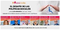 Cartel del encuentro ‘el Desafío de las políticas sociales’ organizado por Servimedia