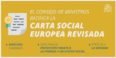 El Consejo de Ministros ratifica la Carta Social Europea Revisada