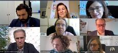Imagen de todos los participantes en el conversatorio del CERMI sobre Vacunación Covid-19 y personas con discapacidad