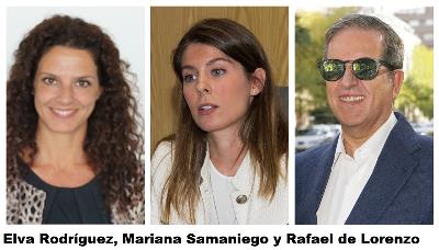 Elva Rodríguez, Mariana Samaniego y Rafael de Lorenzo