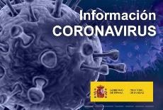 Imagen de la web del ministerio de Sanidad sobre información del coronavirus