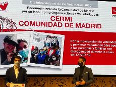 CERMI Madrid, galardonado con el reconocimiento de voluntariado 2020 de la Comunidad de Madrid