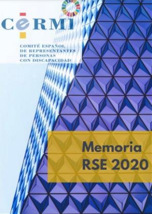 Portada de la Memoria RSE CERMI 2020