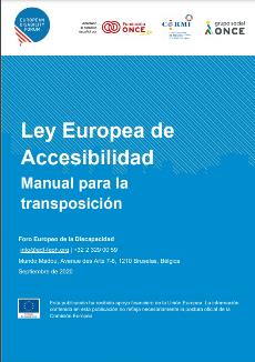 Portada de 'Ley Europea de Accesibilidad. Manual para la transposición'