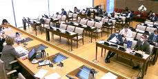 Sala con la comisión de Justicia donde se ha aprobado el Proyecto de Ley de reforma del Derecho Civil en materia de capacidad jurídica de las personas con discapacidad