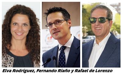 Elva Rodríguez, Fernando Riaño y Rafael de Lorenzo