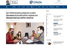 CERMI Extremadura presenta a varias diputadas el estudio sobre mujeres con discapacidad que sufren violencia