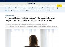 Imagen de la publicación en el diario La Vanguardia