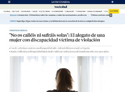 Imagen de la publicación en el diario La Vanguardia