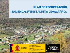Imagen de la portada del Plan de recuperación - 130 medidas frente al reto demográfico