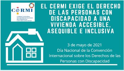 El CERMI exige el derecho de las personas con discapacidad a una vivienda accesible, asequible e inclusiva
