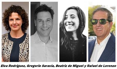 Elva Rodríguez, Gregorio Saravia, Beatriz de Miguel y Rafael de Lorenzo
