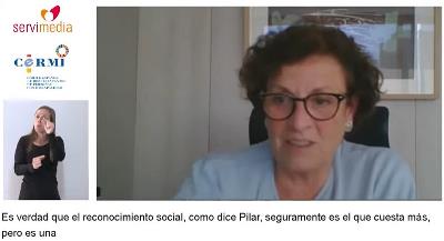 la directora del Área de Relaciones con Entidades Sociales de la Fundación ”la Caixa”, Joana Prats 