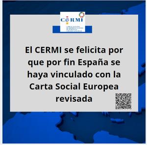 El CERMI se felicita por que por fin España se haya vinculado con la Carta Social Europea revisada