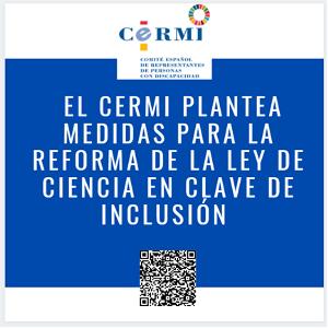 El CERMI plantea medidas para la reforma de la Ley de Ciencia en clave de inclusión