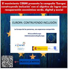 Cartel de la campaña 'Europa construyendo inclusión"