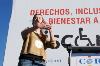 Lectura en lengua de signos del manifiesto de la marcha SOS Discapacidad en Colón