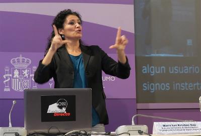 Mari Luz Esteban, directora del Centro de Normalización Lingüística de la Lengua de Signos Española (Cnlse)