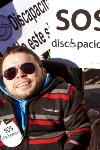 Una persona con discapacidad en la marcha SOS Discapacidad