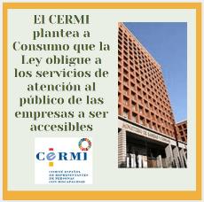Infografía el CERMI plantea a Consumo que la Ley obligue a los servicios de atención al público de las empresas a ser accesibles