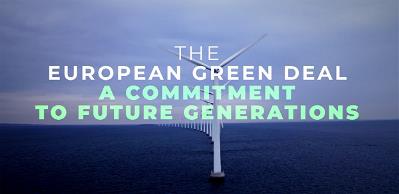 Frame del vídeo de Un Pacto Verde de la Comisión Europea